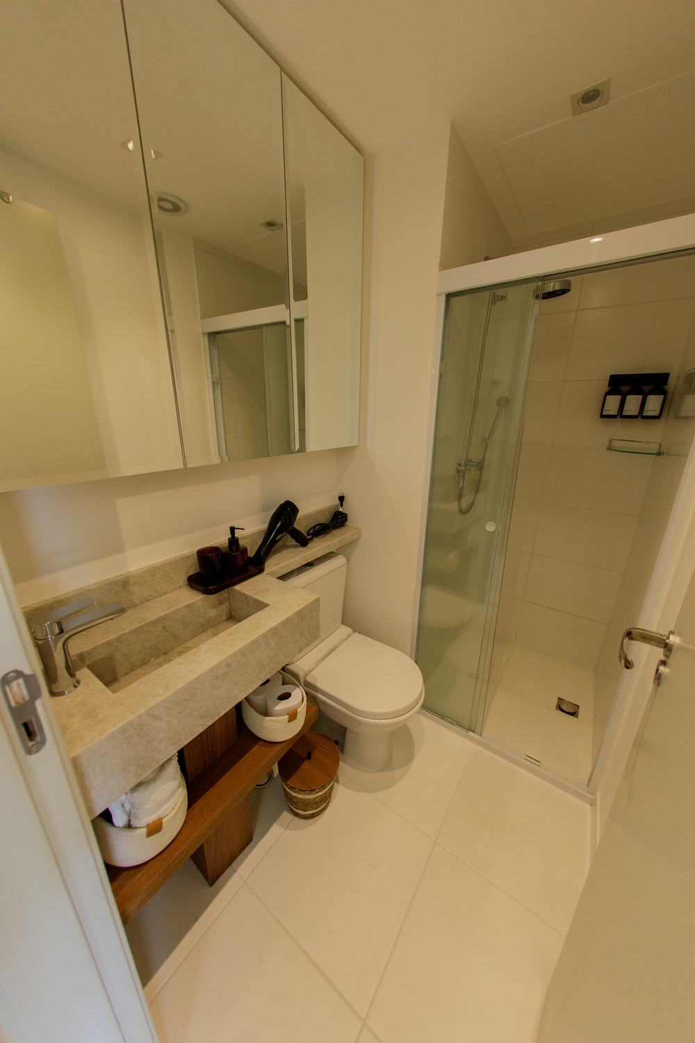 Banheiro do apartamento Vitreo Klabin